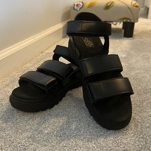 Vans leather sandals *like new*